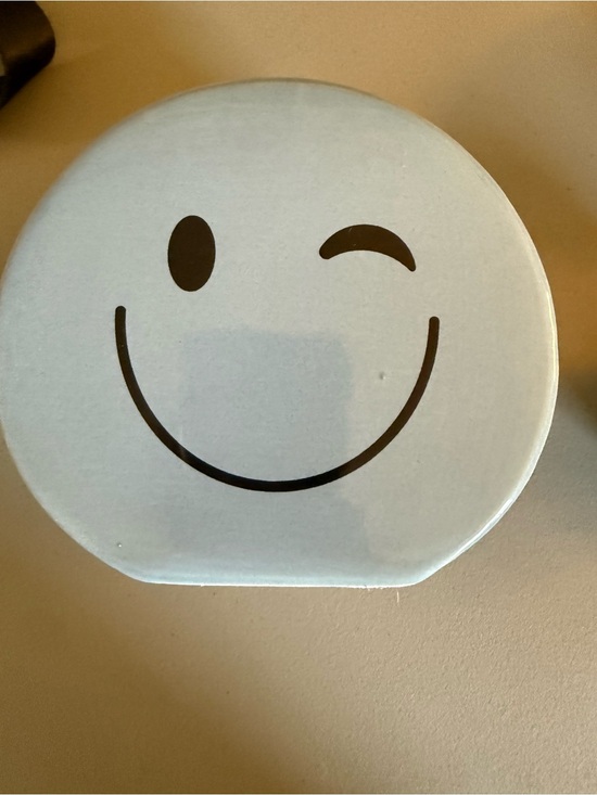 DW Home Other - NEW! DW Home Light Blue 'You're Cute' Smiley ceramic holder w/candle 20 ounces